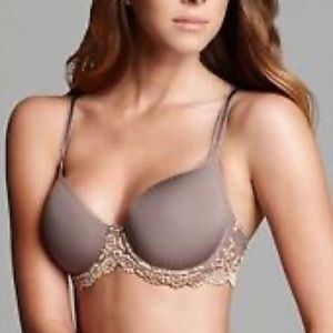Wacoal Embrace Lace Underwire Bra 34DD in Brown